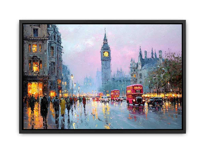 London Clock tower   Canvas Print