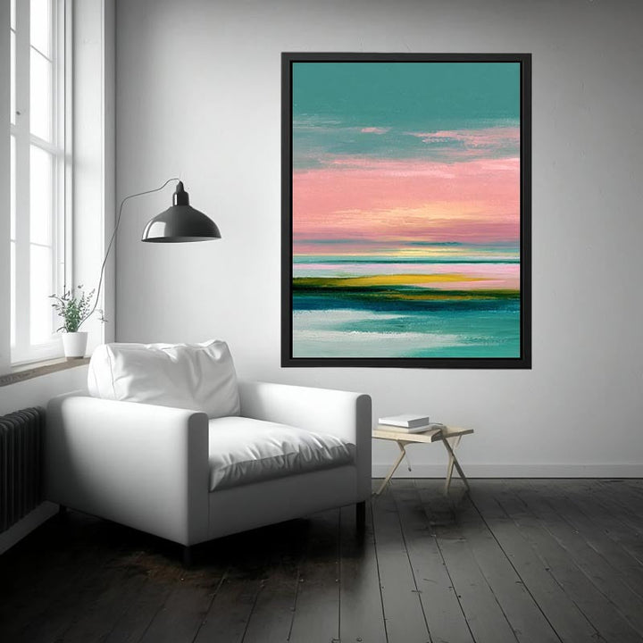 Soft Pastel Abstract Landscape  Painting