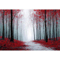 Red Forest leaves