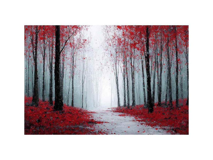 Red Forest leaves