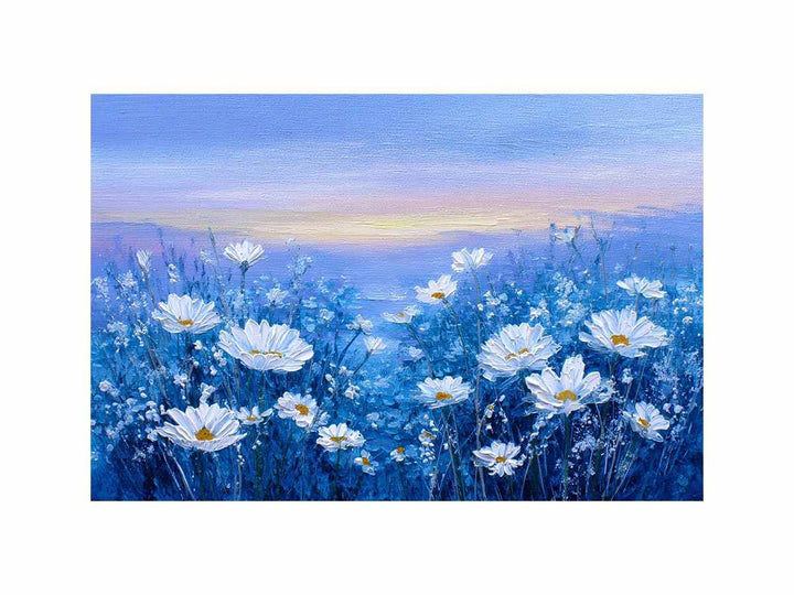 Blue Feild of Dasies