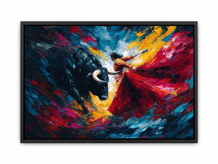 Matador bull reaction Poster