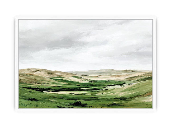 Green Hill Framed Print