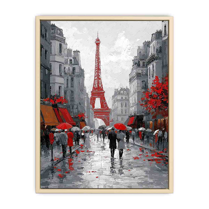Abstract Paris Romance  Art Print