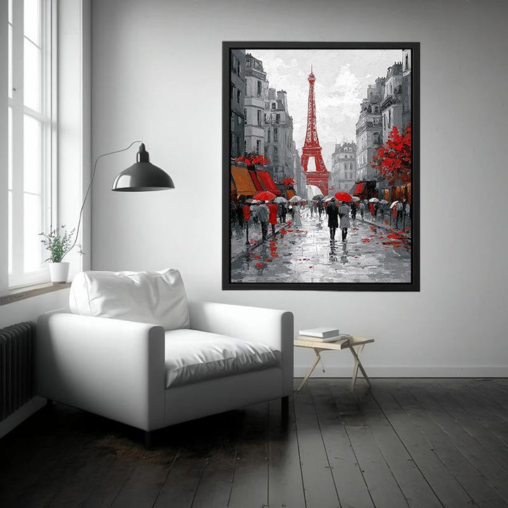 Abstract Paris Romance Painting