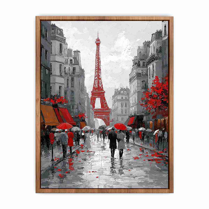 Abstract Paris Romance Poster