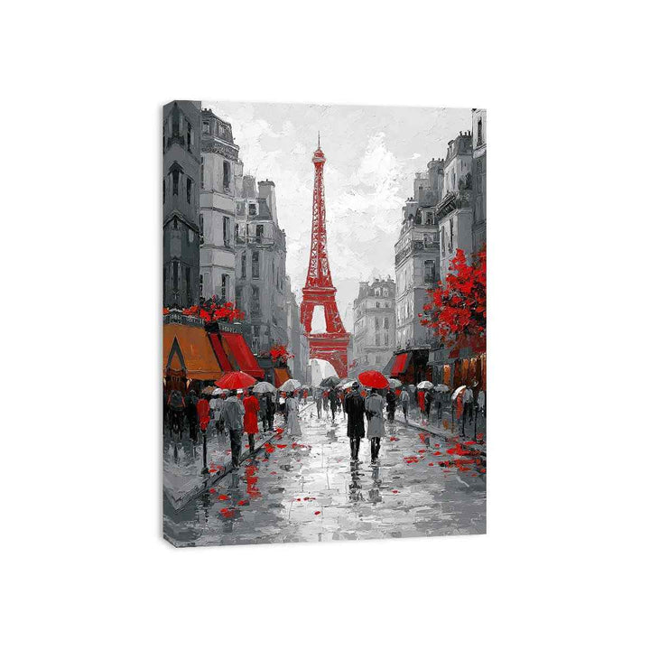Abstract Paris Romance Painting