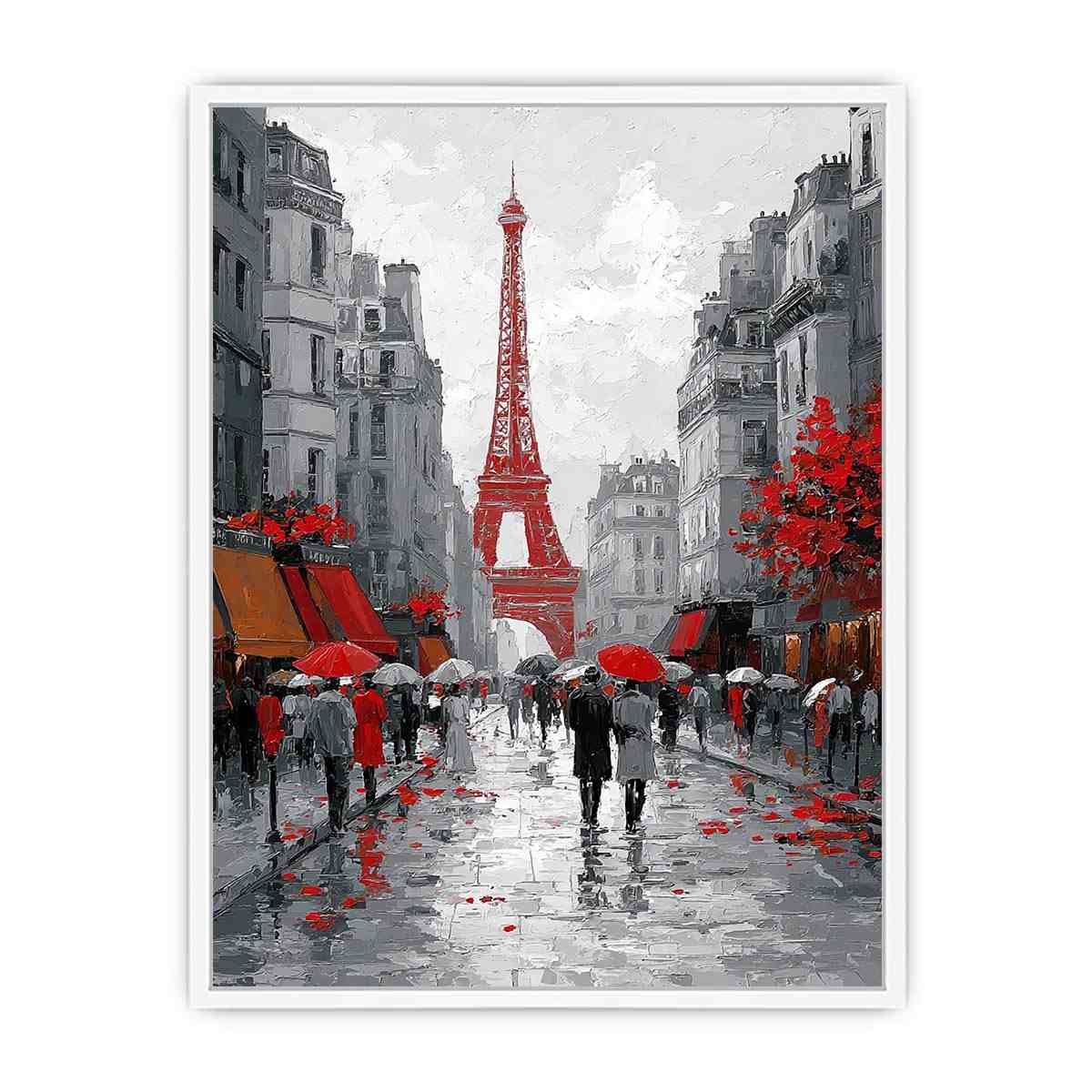 Abstract Paris Romance Framed Print