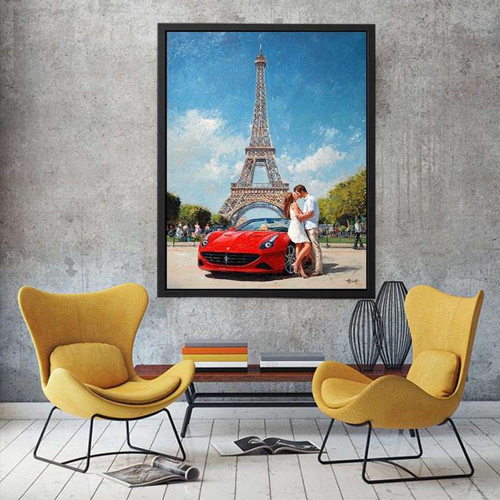 Eiffel Tower Romance Painting