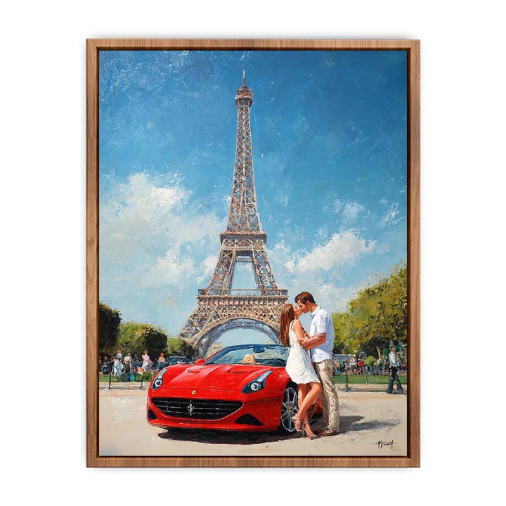 Eiffel Tower Romance Poster