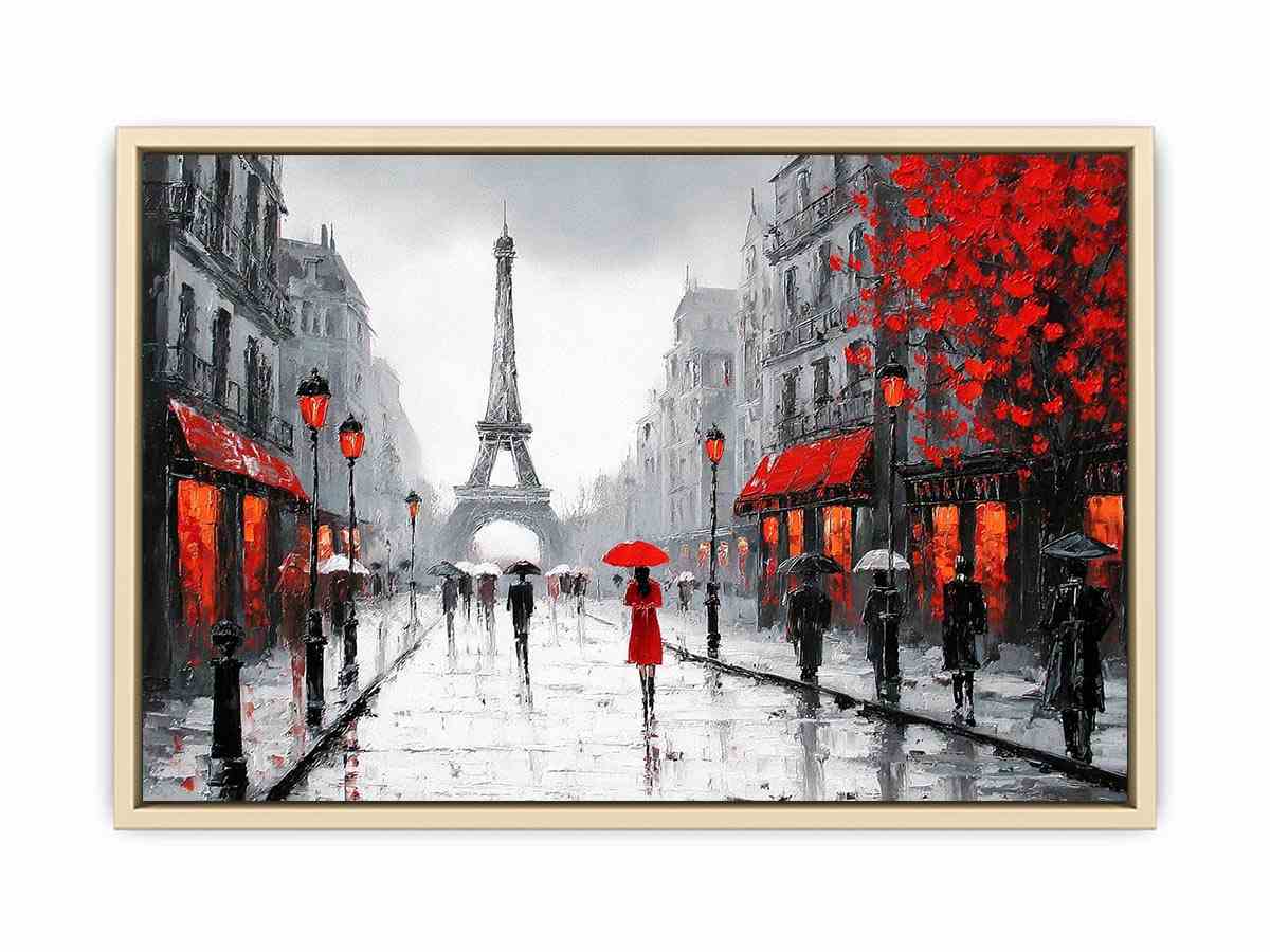 Romantic Paris Street  Art Print