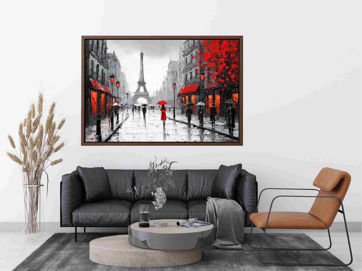 Romantic Paris Street Painting