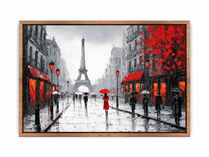 Romantic Paris Street Poster