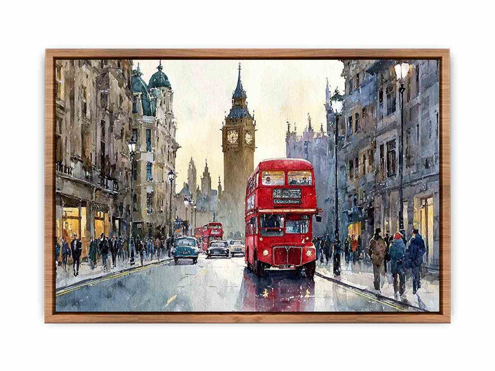 Watercolor London Cityscape Poster