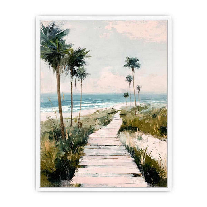 Boardwalk to Beach Framed Print
