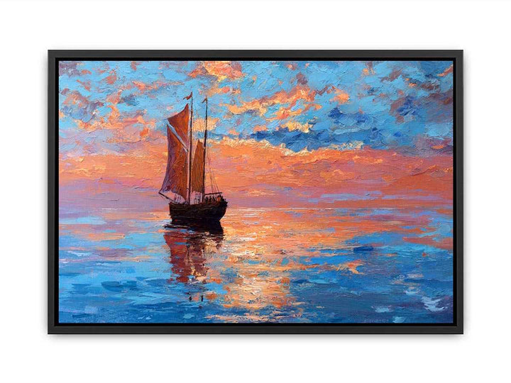 Vintage sailboat  Canvas Print