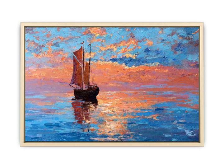 Vintage sailboat  Art Print