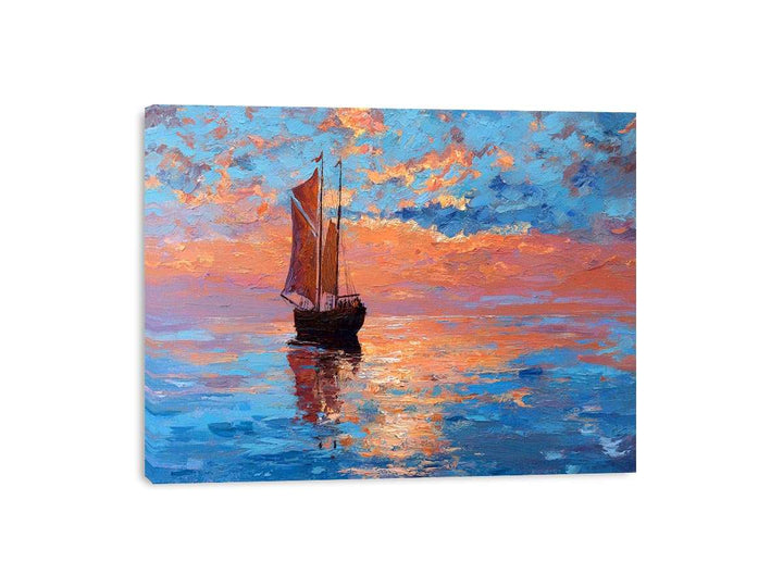 Vintage sailboat Painting