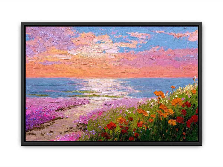 Coastal Wildflowers  Canvas Print