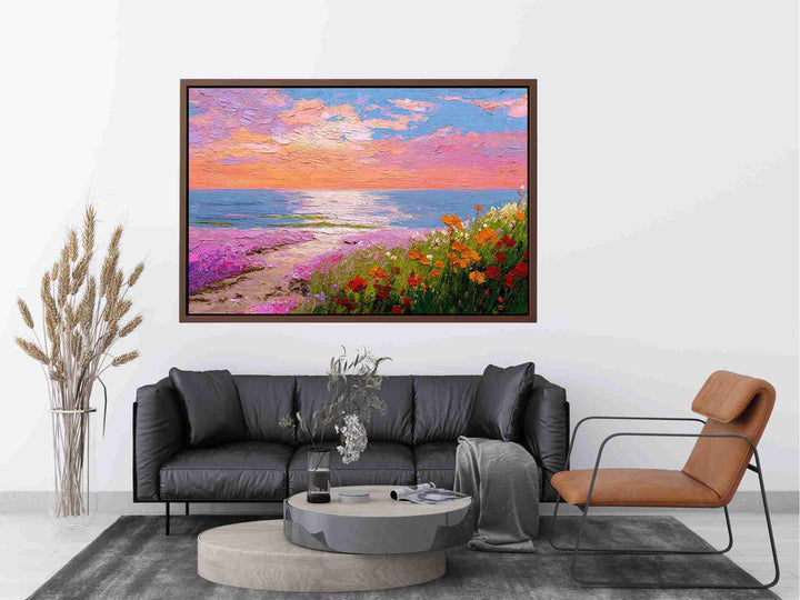 Coastal Wildflowers Painting