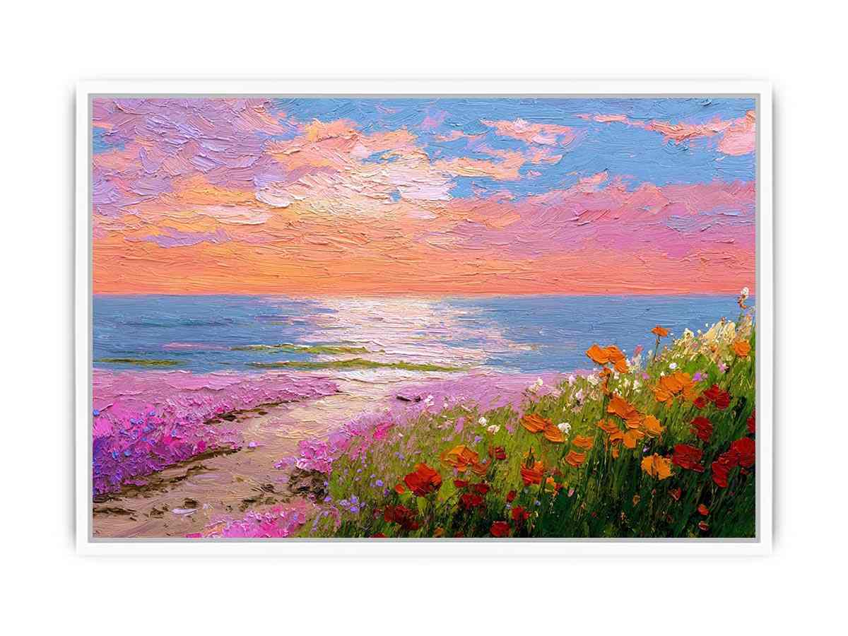 Coastal Wildflowers Framed Print