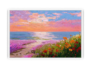 Coastal Wildflowers Framed Print