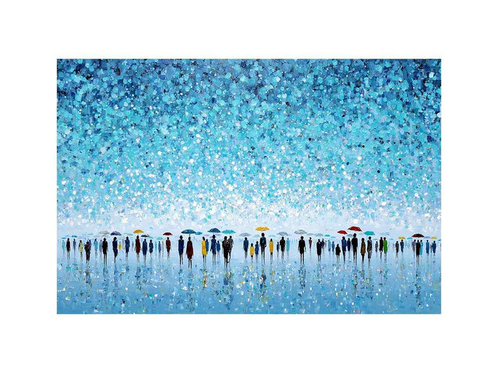 Abstract Umbrella Scene