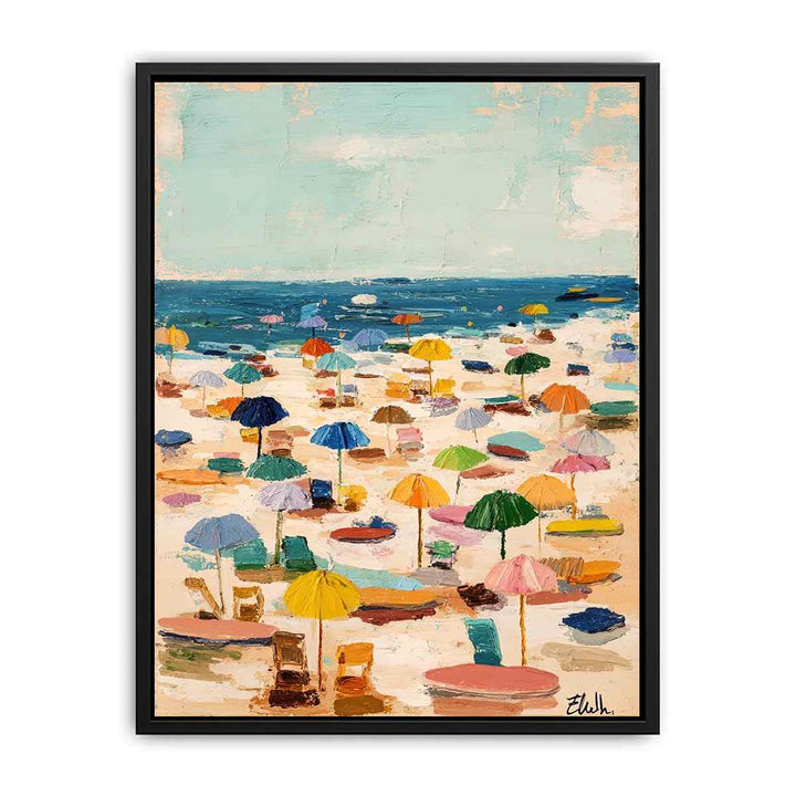 Colorful Umbrellas  Canvas Print