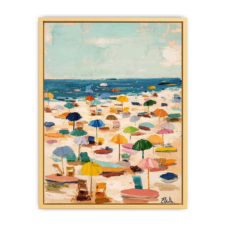 Colorful Umbrellas  Streched canvas