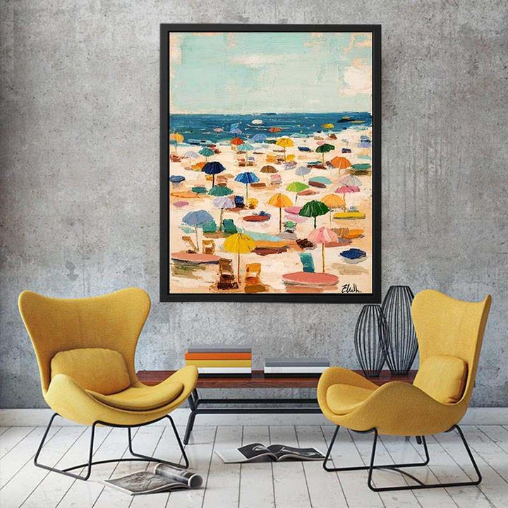 Colorful Umbrellas Painting