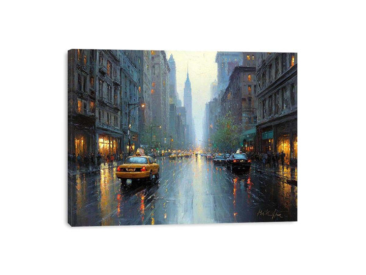 Classic NYC Taxi Painting
