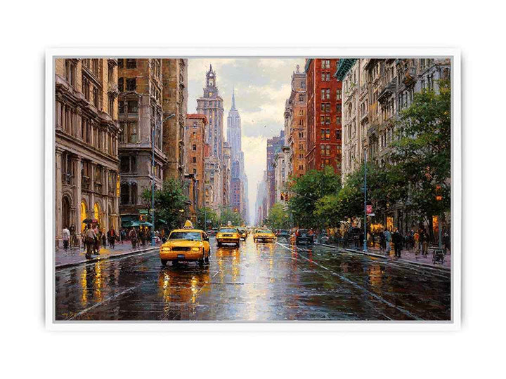 City Streets of New York Framed Print