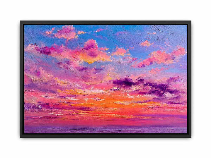 Pastel Abstract Sky  Canvas Print