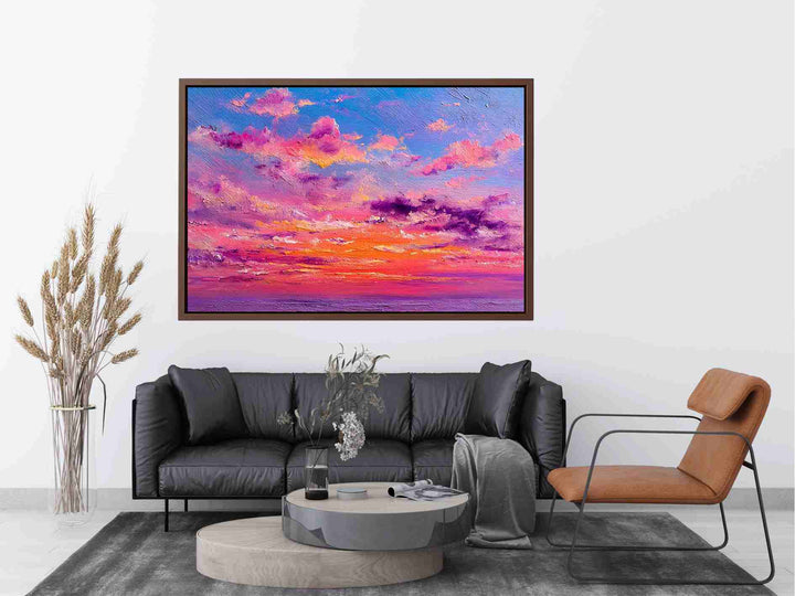 Pastel Abstract Sky Painting