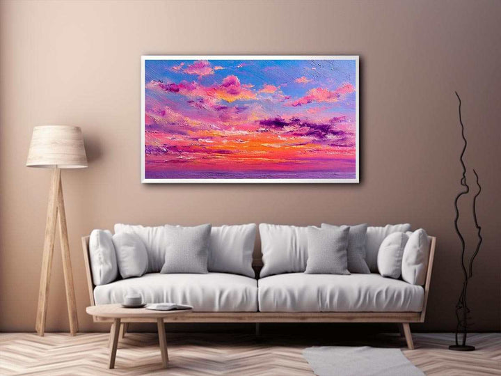 Pastel Abstract Sky Painting
