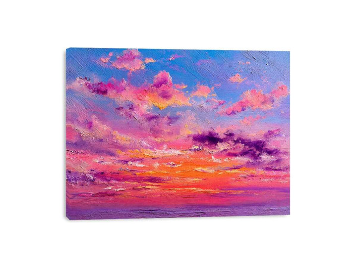 Pastel Abstract Sky Painting