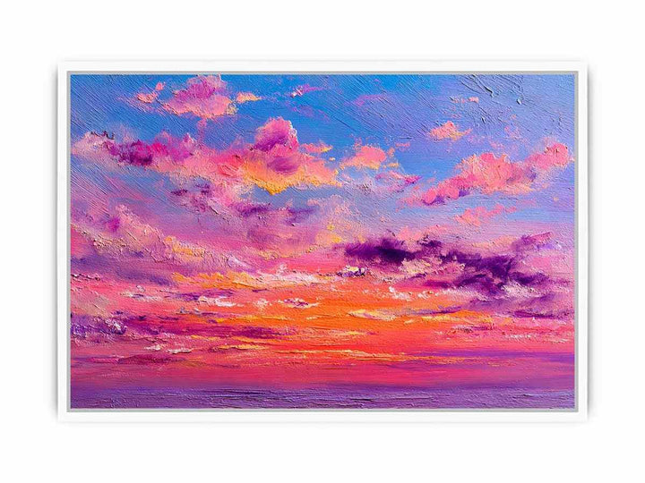 Pastel Abstract Sky Framed Print