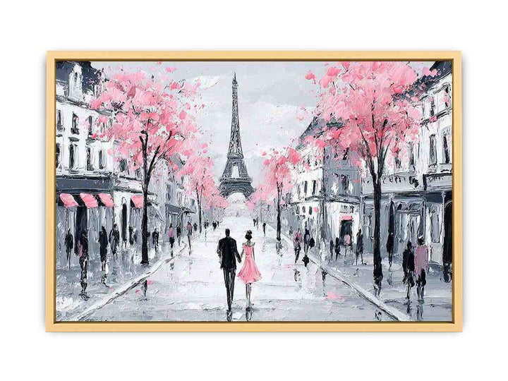 Paris in Bloom Streched canvas