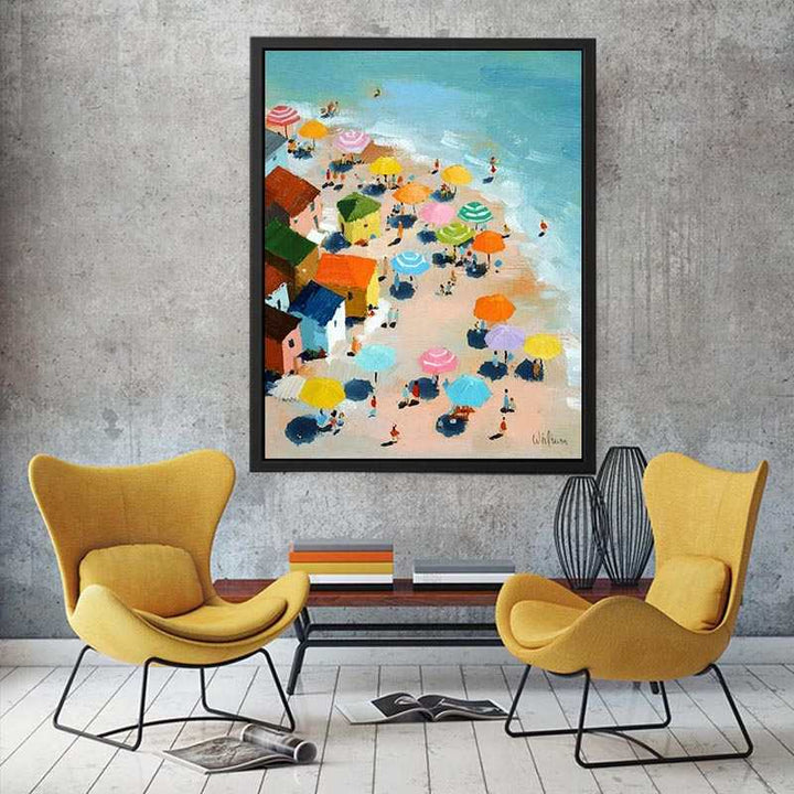 Ocean Umbrellas Painting