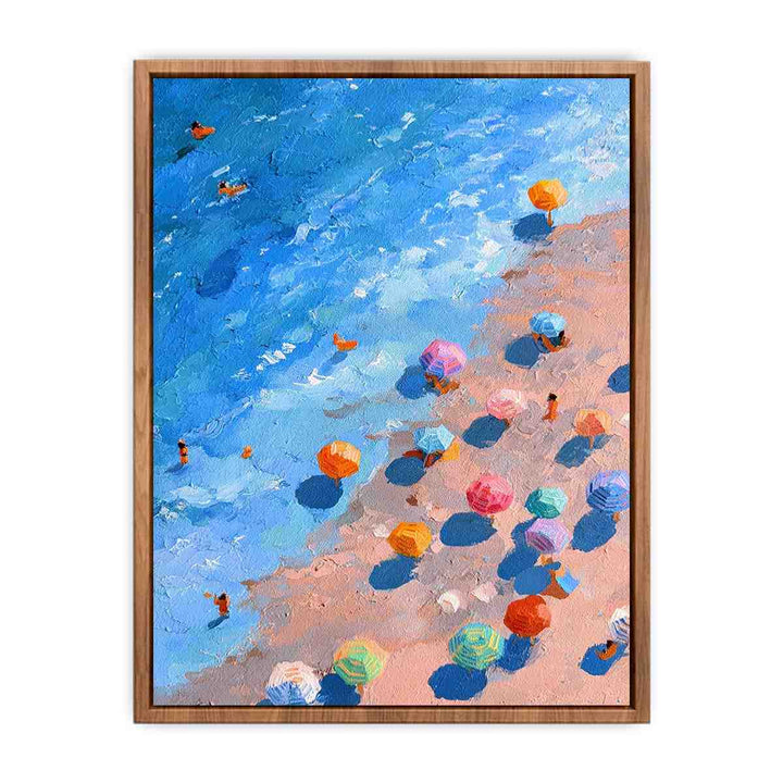 Contemporary Coastal Abstract Poster
