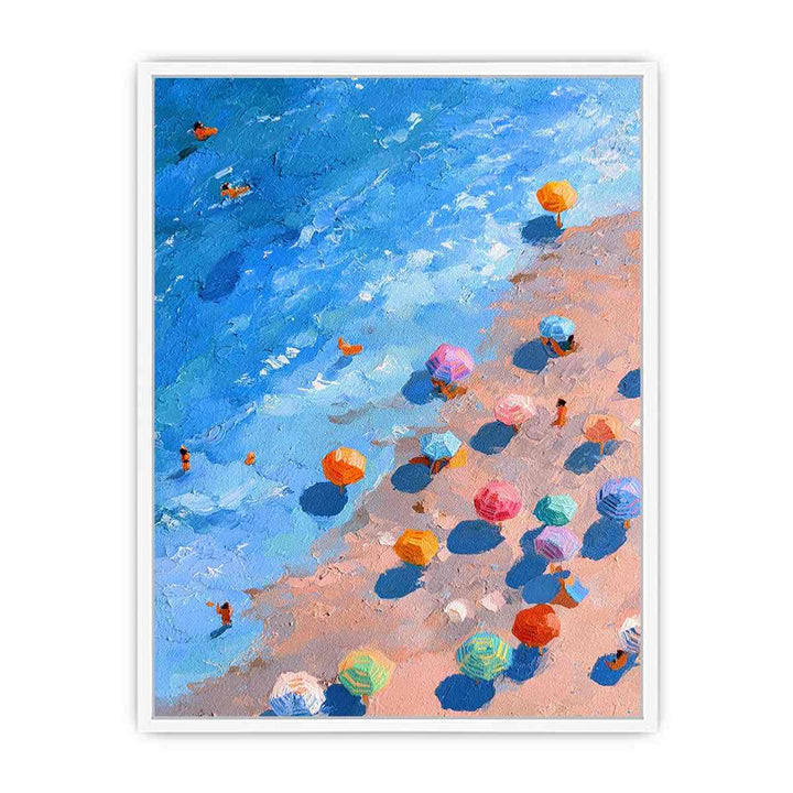 Contemporary Coastal Abstract Framed Print