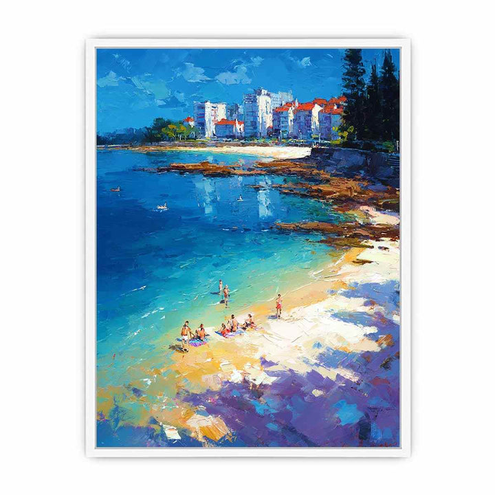 Manly bay Framed Print