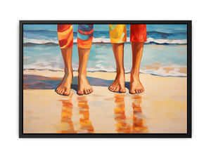 Step In Beach Art   canvas Print