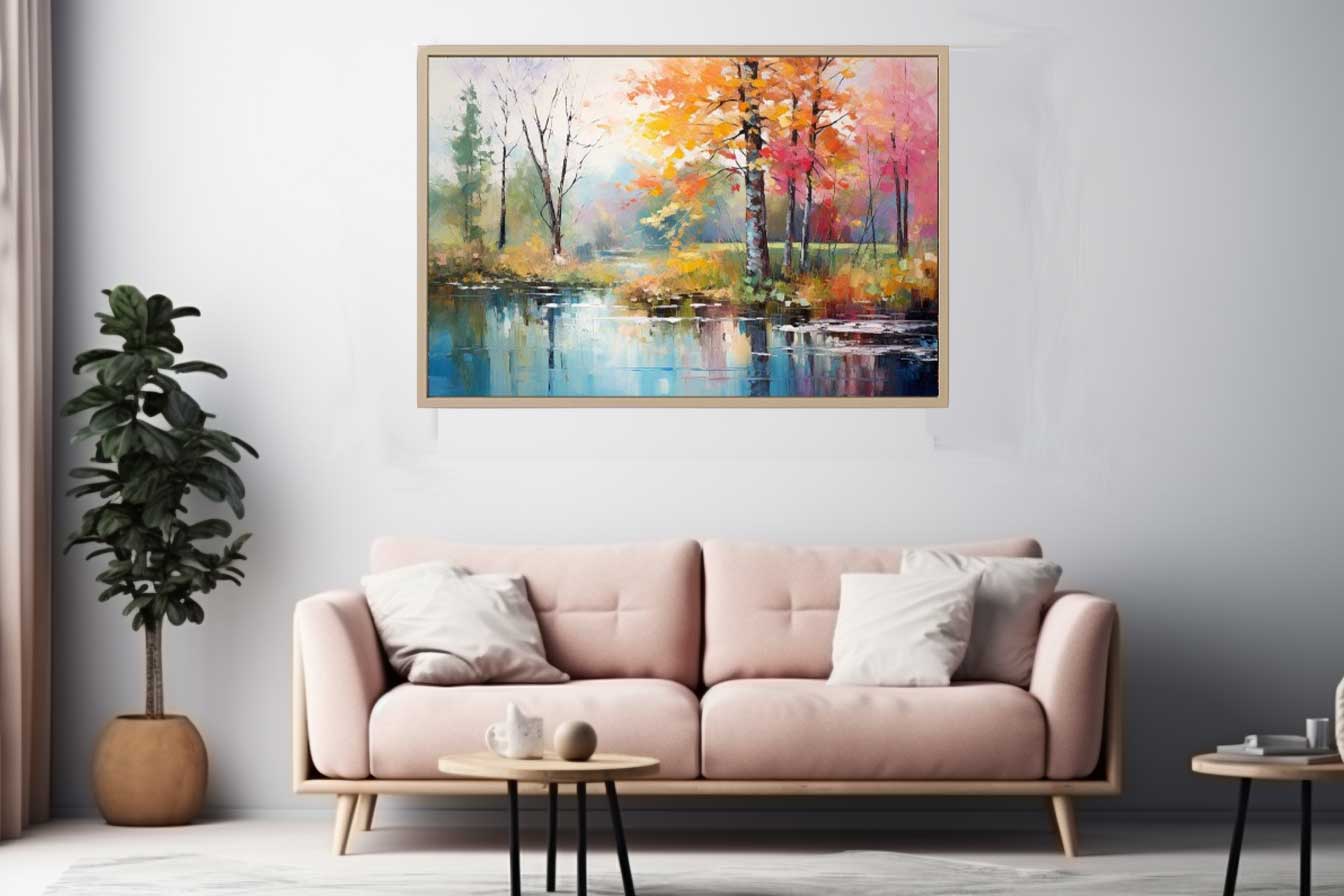Rainbow Tree  and Pond  