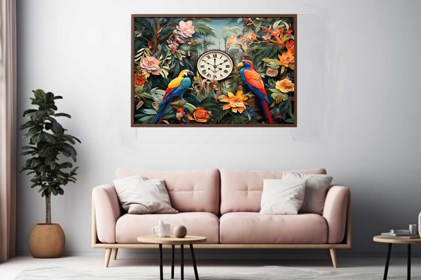  Birds Tropical Art  Print