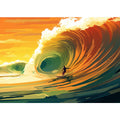 Surfer In The Sun 