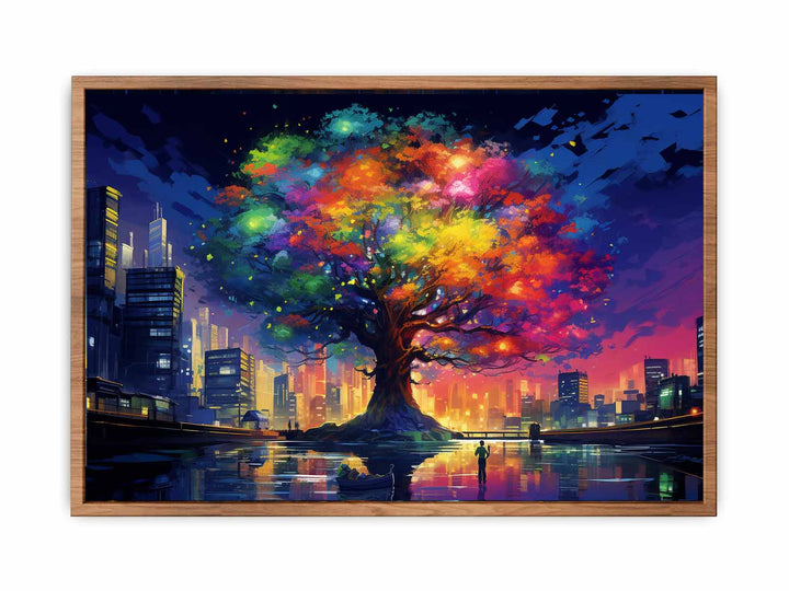 Coloful Tree In New York Fine Art   Painting