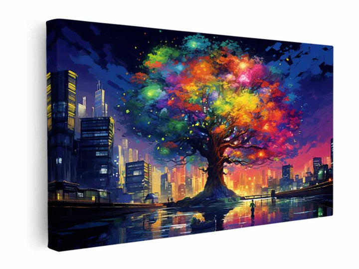 Coloful Tree In New York Fine Art   canvas Print