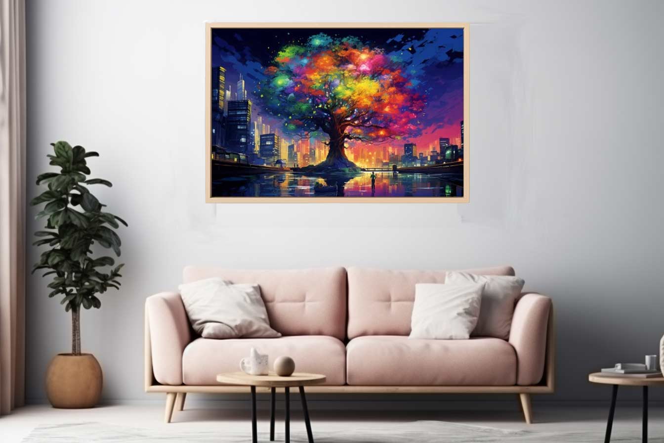 Rainbow Tree In New York  