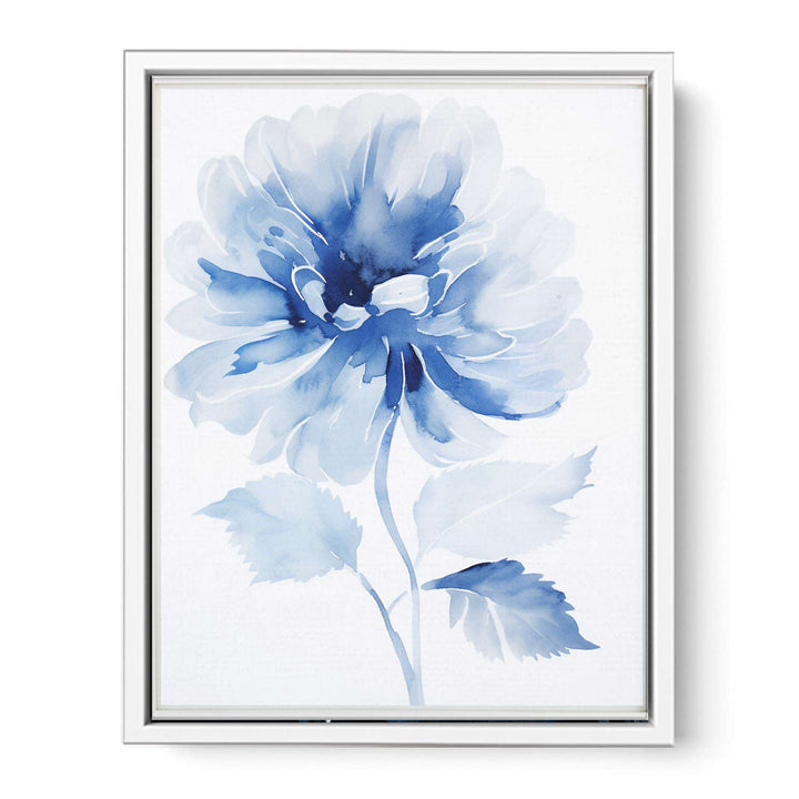 Watercolor Blue Flower   Painting